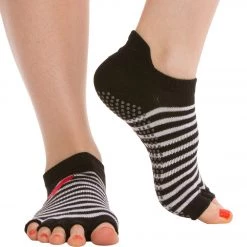 Toesox Low Rise Half-Toe Yoga Grip Socks Valentine CLOTHING