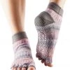 Toesox Ankle Length Half-Toe Yoga Grip Socks Siren