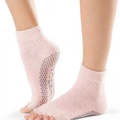 Toesox Ankle Length Half-Toe Yoga Grip Socks Chill CLOTHING