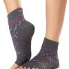 Toesox Ankle Length Half-Toe Yoga Grip Socks Festival CLOTHING