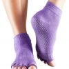 CLOTHING Toesox Ankle Length Half-Toe Yoga Grip Socks Light Purple