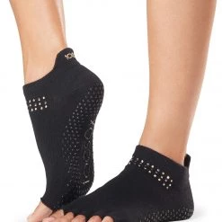 Toesox Low Rise Half-Toe Yoga Grip Socks Graceland