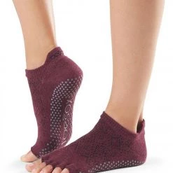 Toesox Low Rise Half-Toe Yoga Grip Socks Vixen CLOTHING