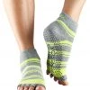 Toesox Ankle Length Half-Toe Yoga Grip Socks Lemon Tree 2 Toesox Ankle Length Half-Toe Yoga Grip Socks Lemon Tree