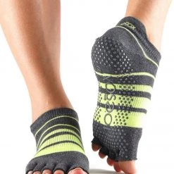 CLOTHING Toesox Low Rise Half-Toe Yoga Grip Socks Varsity
