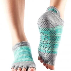 Toesox Low Rise Half-Toe Yoga Grip Socks Swell CLOTHING
