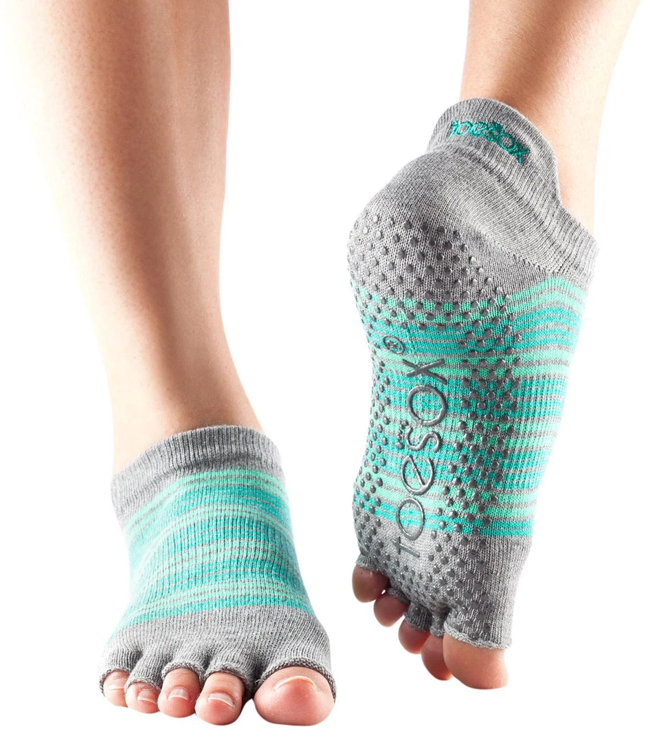 Toesox Low Rise Half-Toe Yoga Grip Socks Swell CLOTHING 5 Toesox Low Rise Half-Toe Yoga Grip Socks Swell CLOTHING