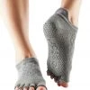 Toesox Low Rise Half-Toe Yoga Grip Socks Fishnet Storm CLOTHING