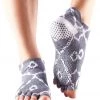 CLOTHING Toesox Low Rise Half-Toe Yoga Grip Socks Haze 1 CLOTHING Toesox Low Rise Half-Toe Yoga Grip Socks Haze