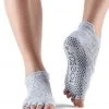 Toesox Low Rise Half-Toe Yoga Grip Socks Diamond Willow 1 Toesox Low Rise Half-Toe Yoga Grip Socks Diamond Willow