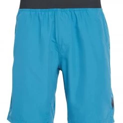 PrAna Men's Mojo Yoga Shorts River Rock Blue CLOTHING