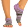 CLOTHING Toesox Low Rise Half-Toe Yoga Grip Socks Aire 2 CLOTHING Toesox Low Rise Half-Toe Yoga Grip Socks Aire