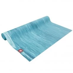 Manduka EKO SuperLite Travel Yoga Mat 68" 1.5mm Bondi Blue Marbled YOGA MATS & PROPS