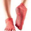 Toesox Low Rise Half-Toe Yoga Grip Socks Fishnet Poppy CLOTHING