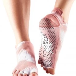CLOTHING Toesox Low Rise Half-Toe Yoga Grip Socks Trance
