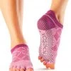 Toesox Low Rise Half-Toe Yoga Grip Socks Rosa CLOTHING