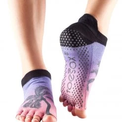 CLOTHING Toesox Low Rise Half-Toe Yoga Grip Socks Isla