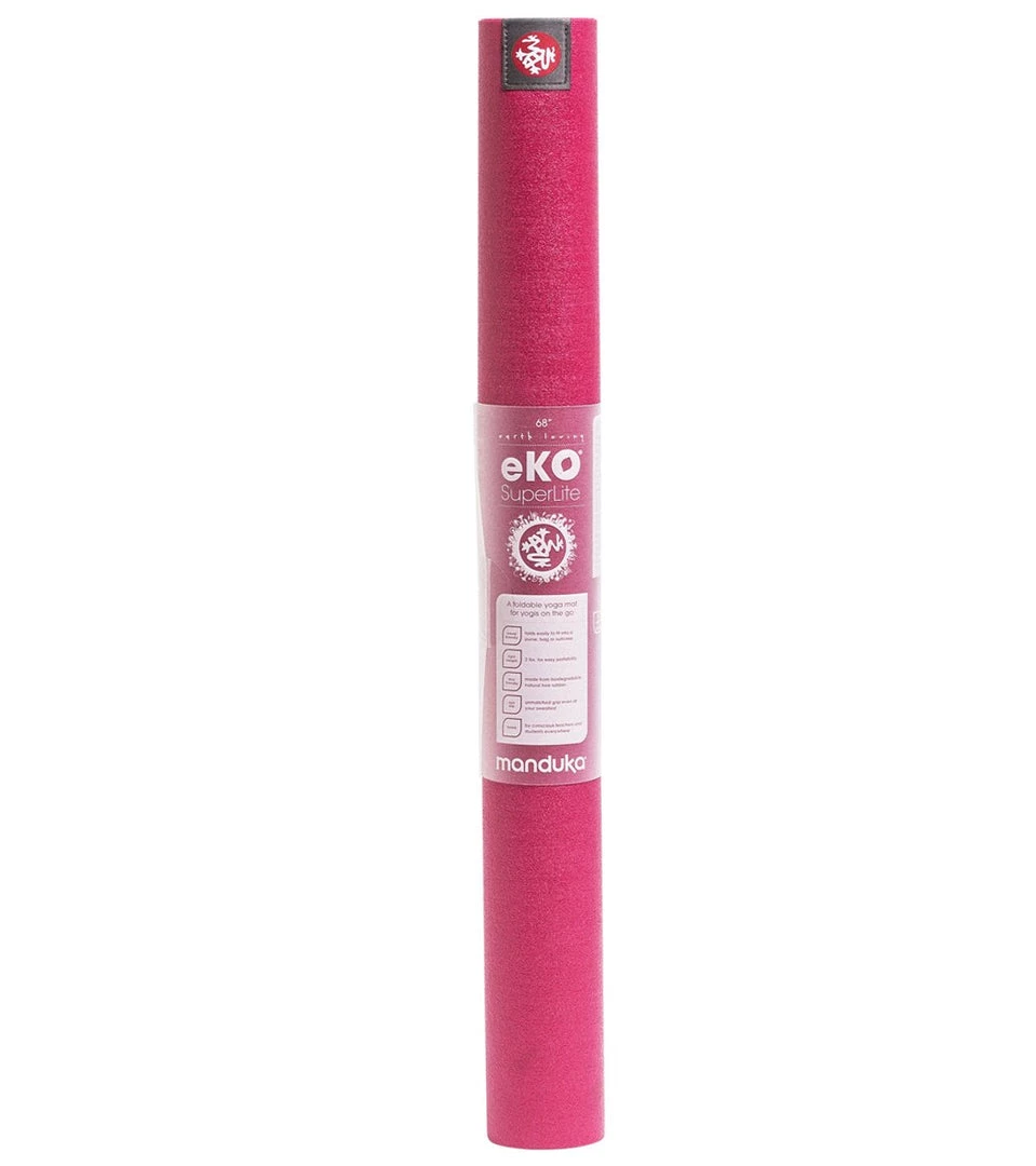 Manduka EKO SuperLite Travel Yoga Mat 68" 1.5mm Fuchsia YOGA MATS & PROPS 5 Manduka EKO SuperLite Travel Yoga Mat 68" 1.5mm Fuchsia YOGA MATS & PROPS