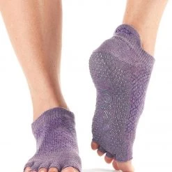 CLOTHING Toesox Low Rise Half-Toe Yoga Grip Socks Opal