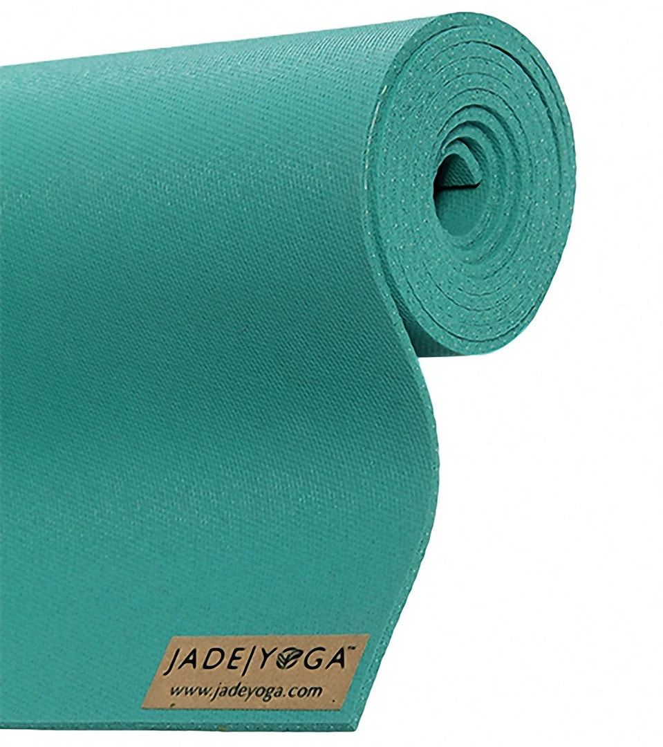 YOGA MATS & PROPS Jade Yoga Harmony Natural Rubber Yoga Mat 74" 5mm Teal 4 YOGA MATS & PROPS Jade Yoga Harmony Natural Rubber Yoga Mat 74" 5mm Teal