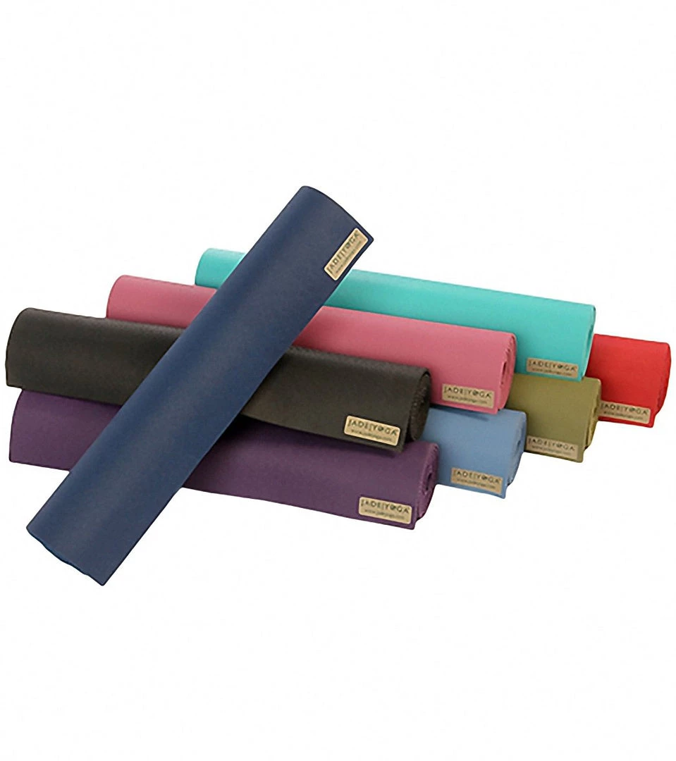 YOGA MATS & PROPS Jade Yoga Harmony Natural Rubber Yoga Mat 74" 5mm Teal 7 YOGA MATS & PROPS Jade Yoga Harmony Natural Rubber Yoga Mat 74" 5mm Teal