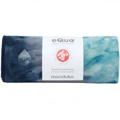 Manduka EQua Yoga Mat Towel Storm Hand Dye