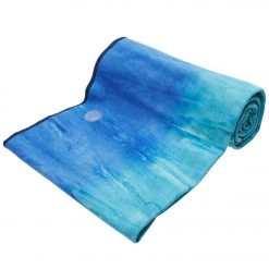 Manduka EQua Yoga Mat Towel Pacific Blue Hand Dye YOGA MATS & PROPS