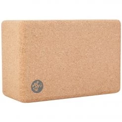 YOGA MATS & PROPS Manduka Cork Yoga Block Standard 4 Inch