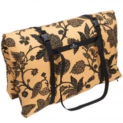 YOGA MATS & PROPS Hugger Mugger Zabuton Printed Yoga Mediation Cushion Caramel Lotus