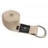 YOGA MATS & PROPS Hugger Mugger D-Ring Cotton Yoga Strap 6' Natural