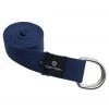 YOGA MATS & PROPS Hugger Mugger D-Ring Cotton Yoga Strap 6' Navy