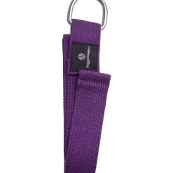 Hugger Mugger D-Ring Cotton Yoga Strap 6' Purple YOGA MATS & PROPS