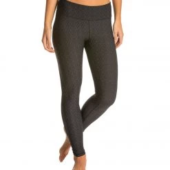 CLOTHING PrAna Misty Yoga Leggings Black Jacquard
