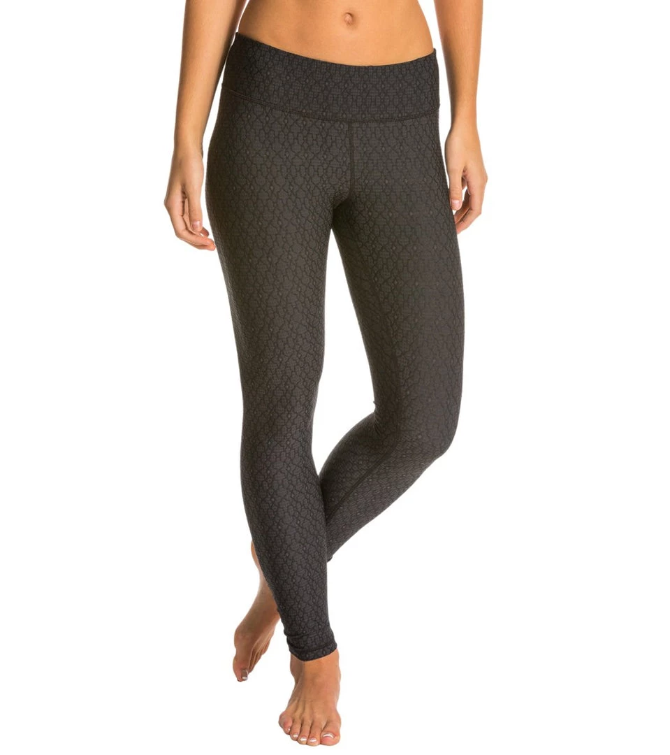 CLOTHING PrAna Misty Yoga Leggings Black Jacquard 3 CLOTHING PrAna Misty Yoga Leggings Black Jacquard