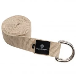 Hugger Mugger D-Ring Cotton Strap 8' Natural YOGA MATS & PROPS