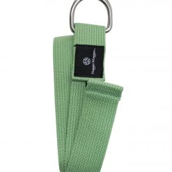 Hugger Mugger D-Ring Cotton Strap 8' Light Green YOGA MATS & PROPS