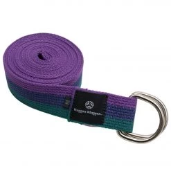 Hugger Mugger D-Ring Cotton Yoga Strap 10' Multi 9 Hugger Mugger D-Ring Cotton Yoga Strap 10' Multi