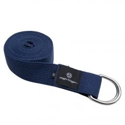Hugger Mugger D-Ring Cotton Yoga Strap 10' Navy