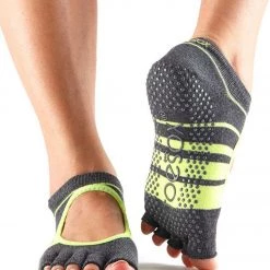 Toesox Bella Half-Toe Yoga Grip Socks Varsity