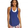 CLOTHING Onzie Lightweight Glossy Flow Yoga Tank Top Royal Blue 1 CLOTHING Onzie Lightweight Glossy Flow Yoga Tank Top Royal Blue