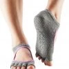 CLOTHING Toesox Bella Half-Toe Yoga Grip Socks Fishnet Storm