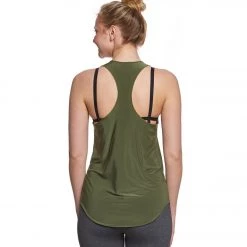 Onzie Lightweight Glossy Flow Yoga Tank Top Moss