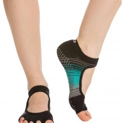 CLOTHING Toesox Bella Half-Toe Yoga Grip Socks Moonlight Jade