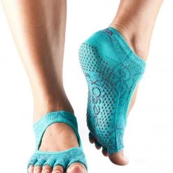 Toesox Bella Half-Toe Yoga Grip Socks Mosaic