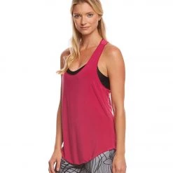 Onzie Lightweight Glossy Flow Yoga Tank Top Berry CLOTHING