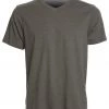 PrAna Men's V Neck Short Sleeve Workout Tee Charcoal CLOTHING