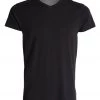 PrAna Men's V Neck Short Sleeve Workout Tee Black CLOTHING