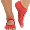 Toesox Bella Half-Toe Yoga Grip Socks Poppy
