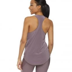 Onzie Lightweight Glossy Flow Yoga Tank Top Purple Haze