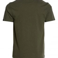 PrAna Men's V Neck Short Sleeve Workout Tee Cargo Green Heather
